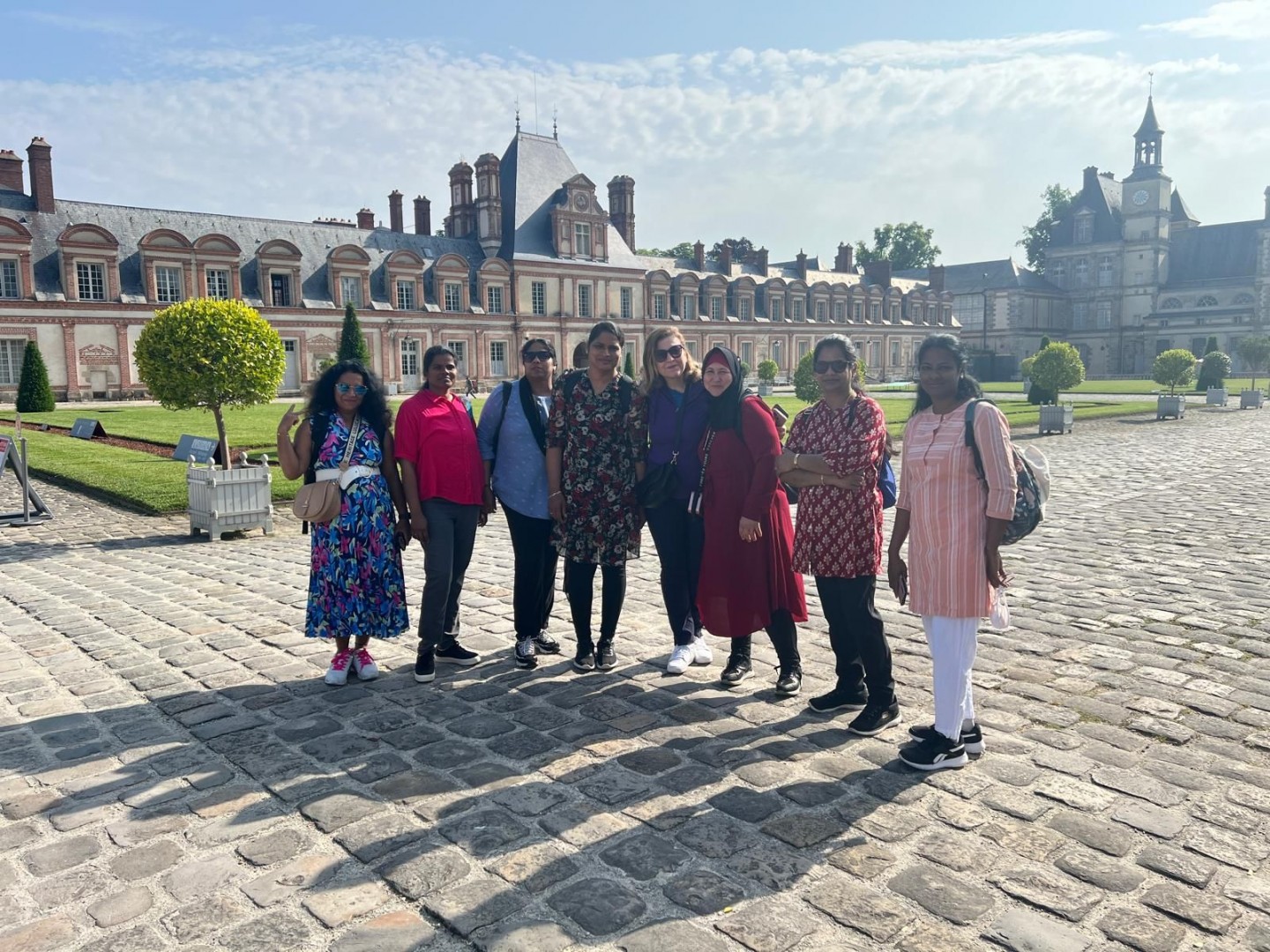 Une sortie culturelle à Fontainebleau pour nos apprenants du groupe linguistique